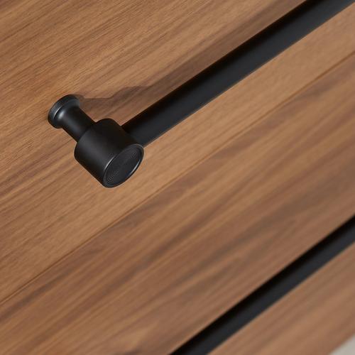 Orwell Radial Textured Cabinet Pull in Matte Black