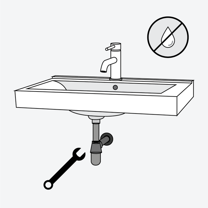 Step 6 - Turn on the water supply and check for any leaking. To troubleshoot, tighten with pliers until leaking stops