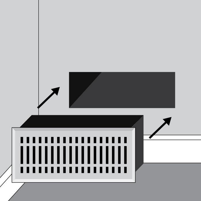 install wall register step 2 - mount the register by tension-fitting with spring clips or by securing with screws