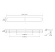 Pleso Brass Adjustable Appliance Pull - Satin Brass - 12" to 18" Centers, , large image number 1
