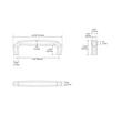 Ponderay Brass Cabinet Pull - Brushed Nickel - 3-3/4" Centers, , large image number 4