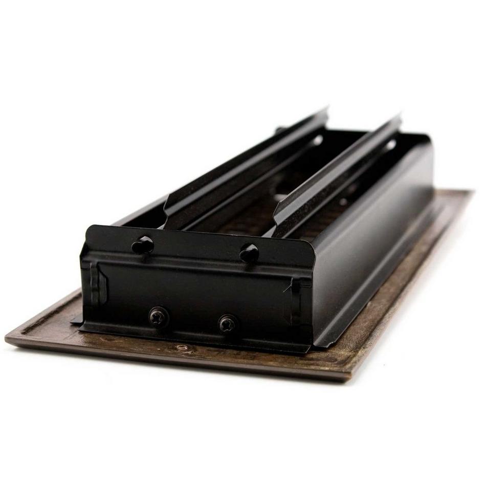 Mission Floor Register - Oil Rubbed Bronze 8" x 12" (Overall 9-3/4" x 13-1/2"), , large image number 8