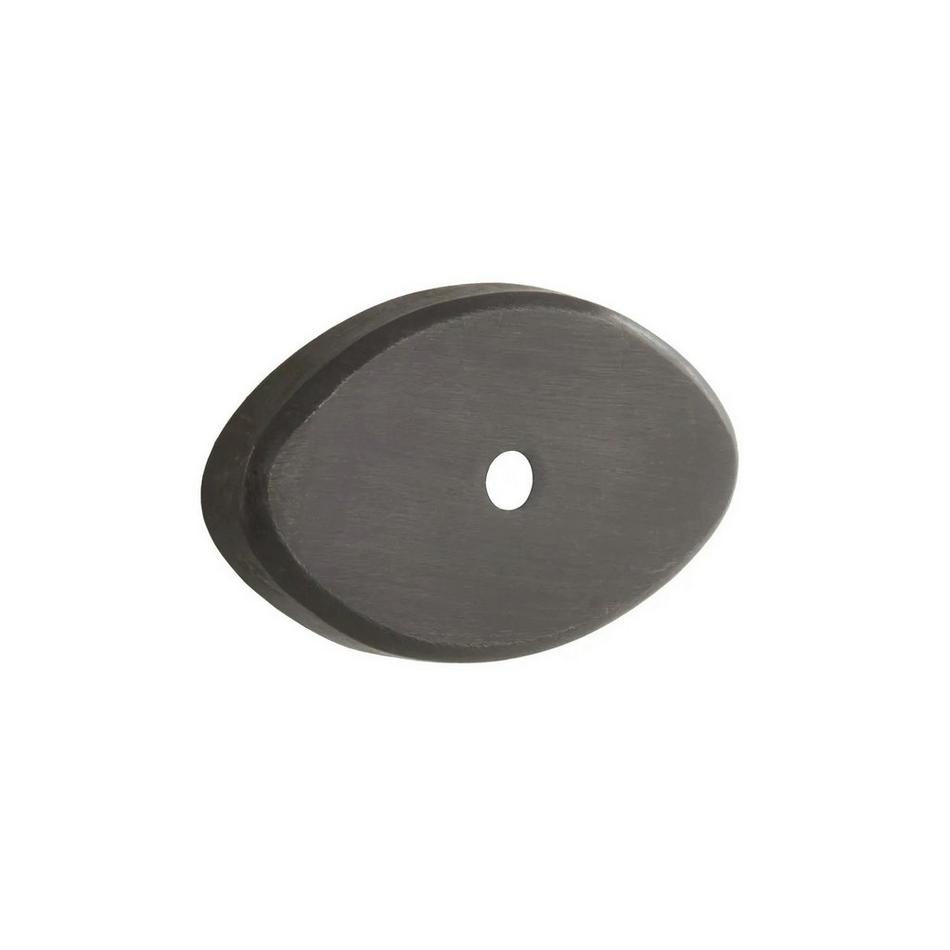 2" Solid Bronze Oval Base Plate - Bronze Patina, , large image number 0