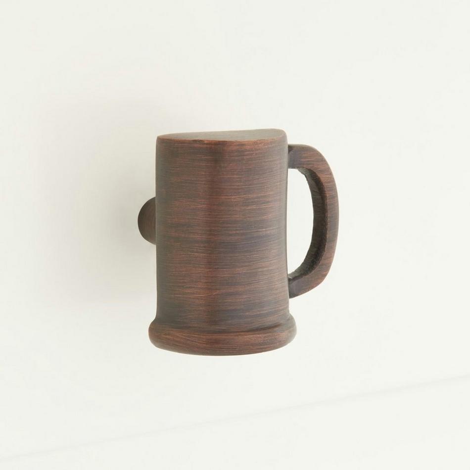 Beer Mug Cabinet Knob - Oil Rubbed Bronze, , large image number 0
