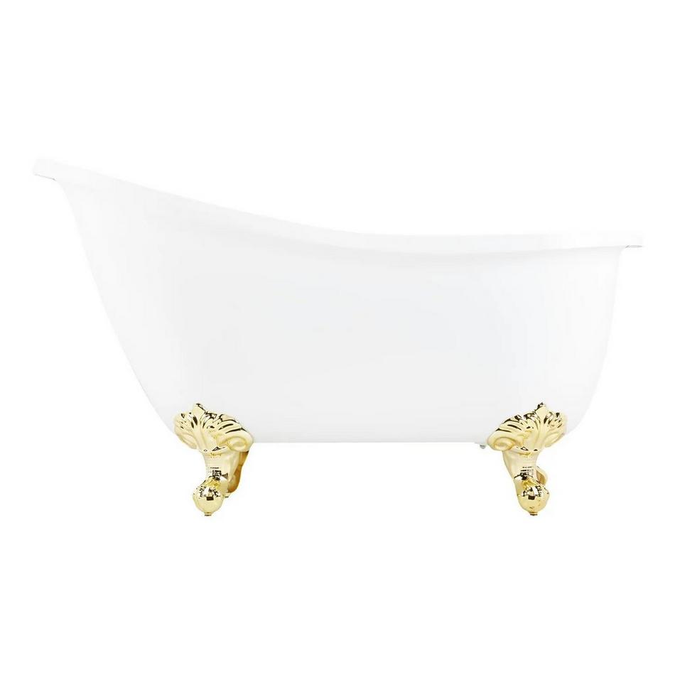 61" Ultra Acrylic Slipper Clawfoot Tub - Roll Top - Imperial feet, , large image number 2