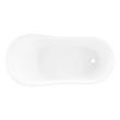 61" Ultra Acrylic Slipper Clawfoot Tub - Roll Top - Imperial feet, , large image number 3