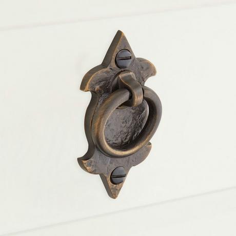 Rustic Solid Brass Drawer Pull