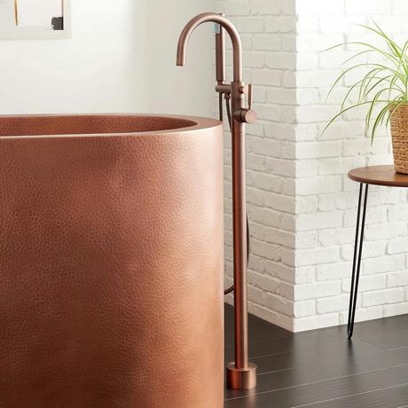 Carissa Gooseneck Freestanding Tub Faucet - Oil Rubbed Bronze