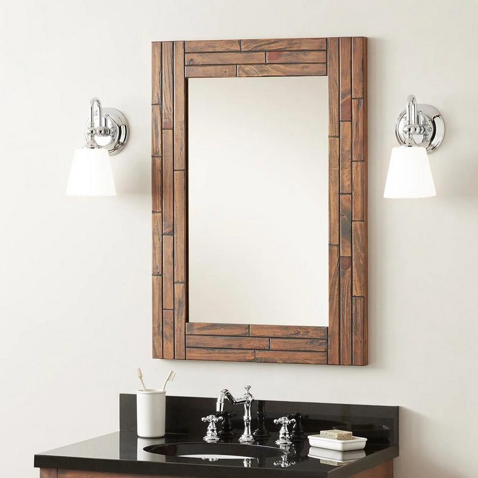 Ansel Vanity Mirror - Farmhouse Brown, , large image number 0
