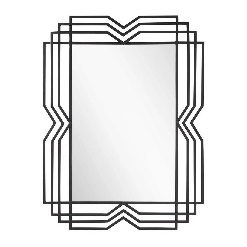 Solandra Decorative Vanity Mirror - Black Powder Coat, , large image number 1