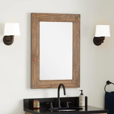 Maysville Vanity Mirror -  Gray Wash
