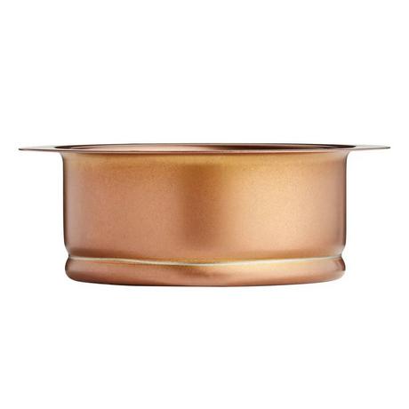36" Atlas 60/40 Offset Double-Bowl Stainless Steel Farmhouse Sink - Curved Apron - Bronze