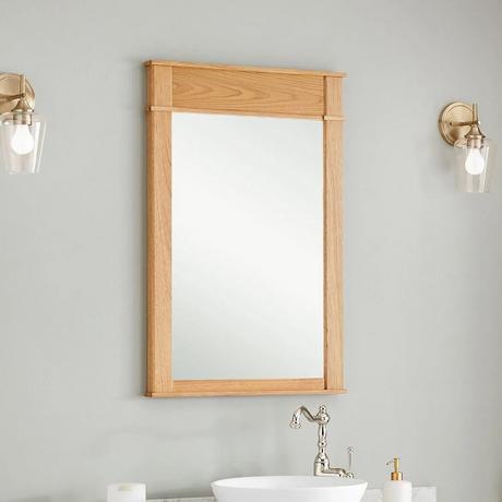 Trossman Vanity Mirror - White Oak