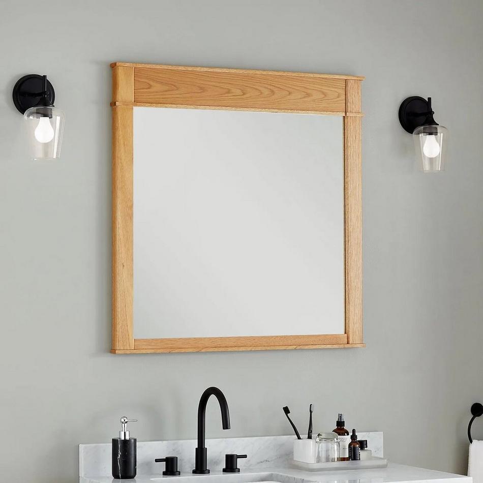 36" Trossman Vanity Mirror - White Oak, , large image number 0