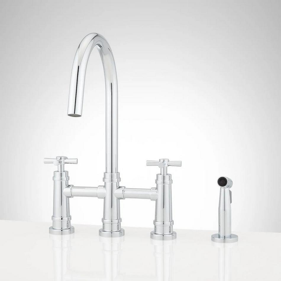Ailey Bridge Kitchen Faucet with Side Spray, , large image number 6