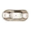 71" Raye Mother-of-Pearl Copper Double-Slipper Tub - Nickel Base and Interior, , large image number 2