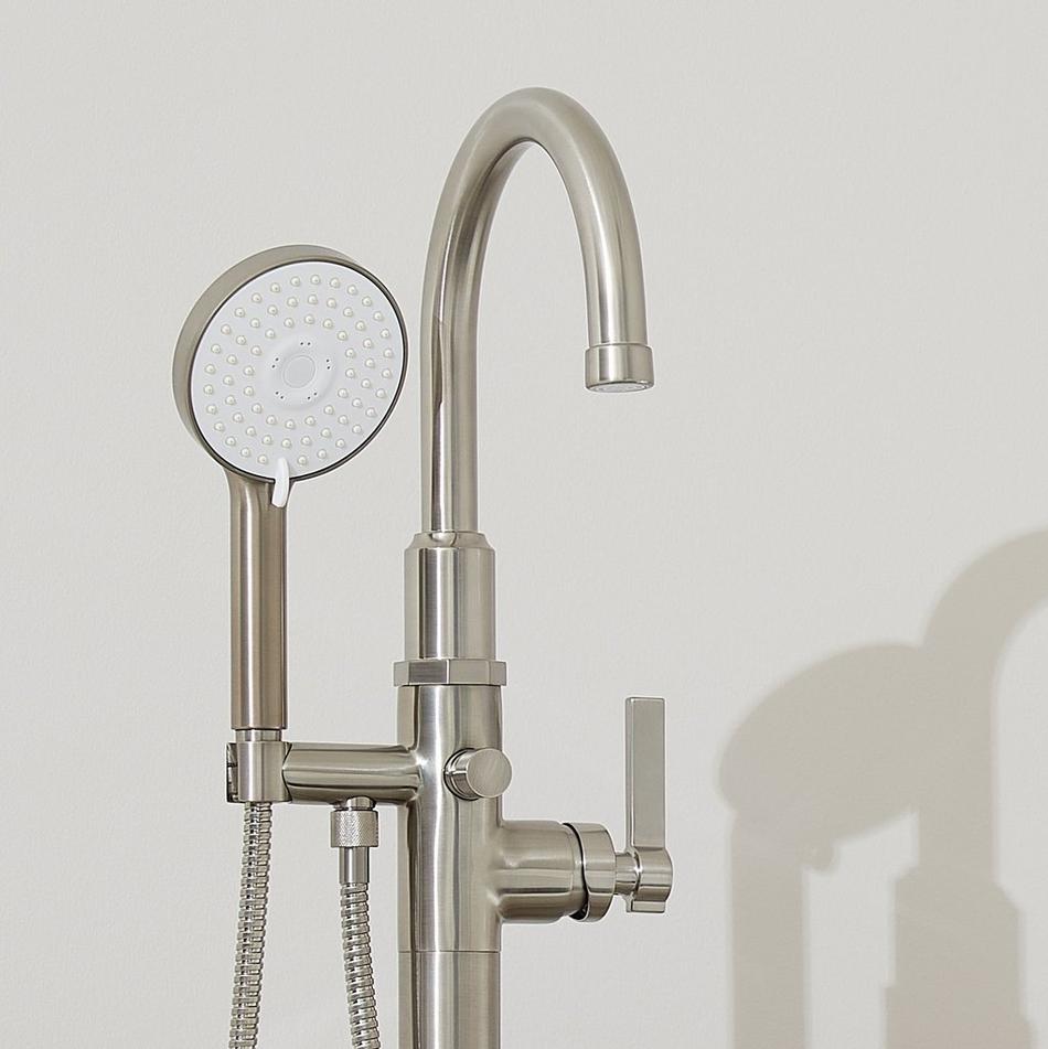 The Modern Elegance Set: Sheba Tub & Greyfield Faucet, , large image number 1