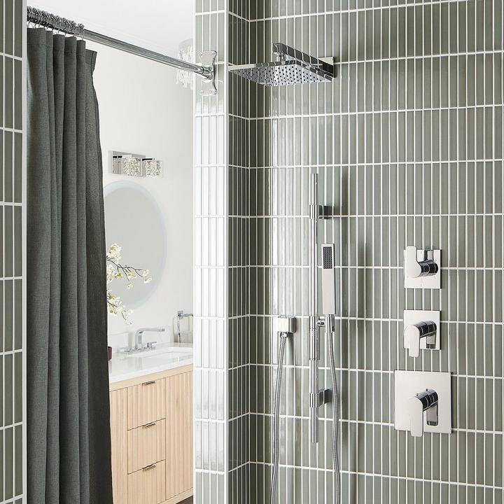 Home trends for 2025 - Hibiscus Thermostatic Shower System in Chrome