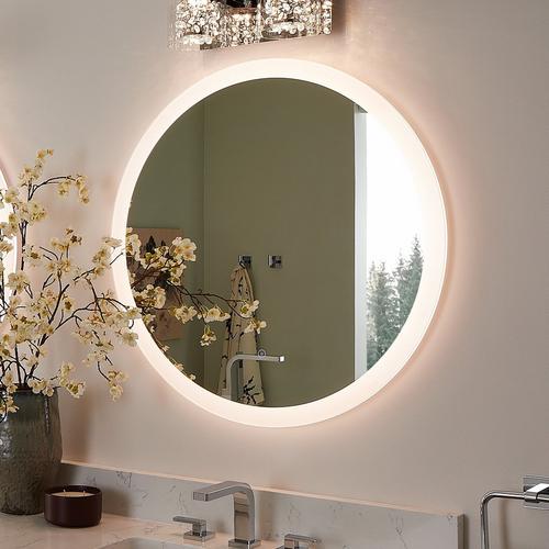 Opalo Circular Lighted Mirror with Tunable LED