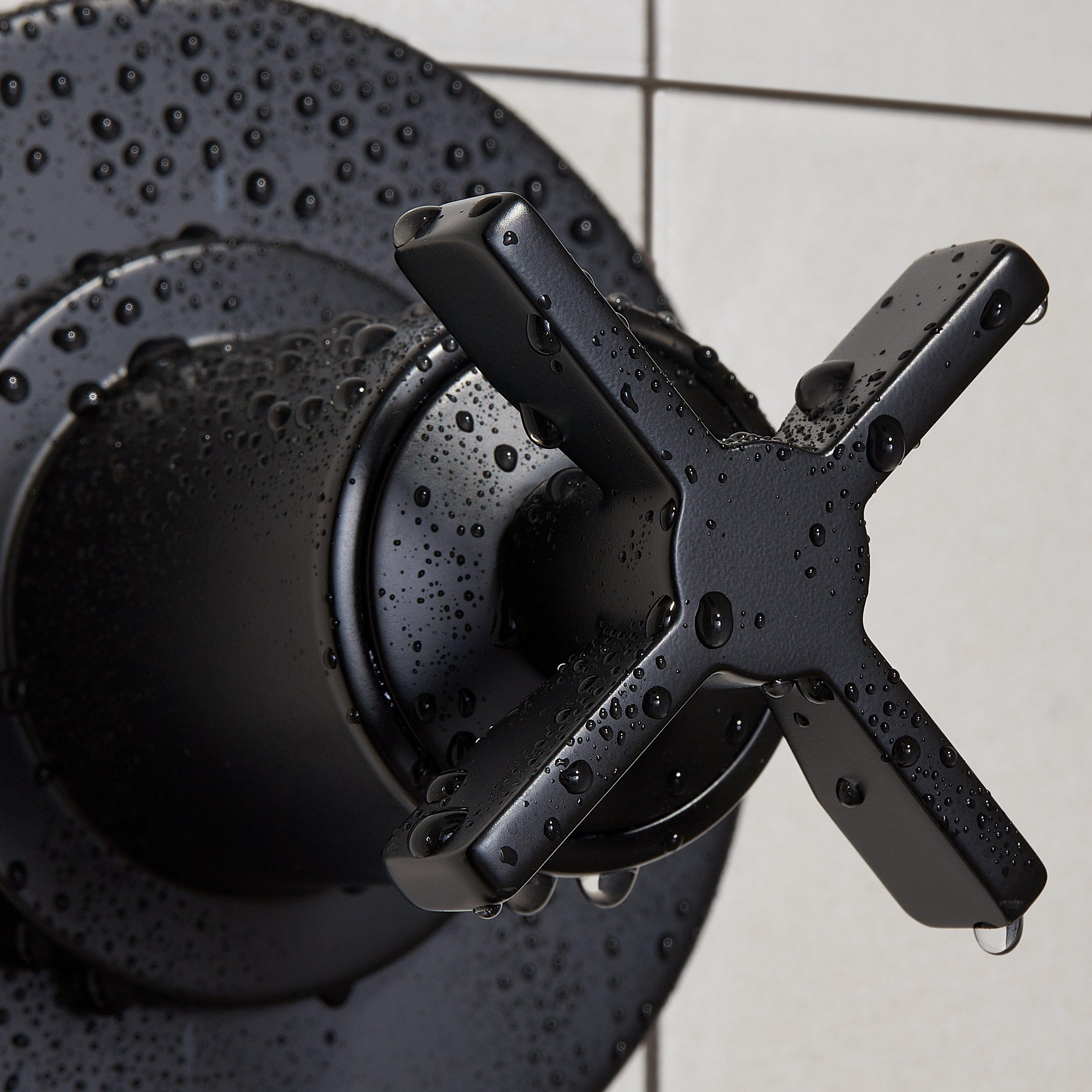 Vassor Pressure Balance Shower Valve in Matte Black