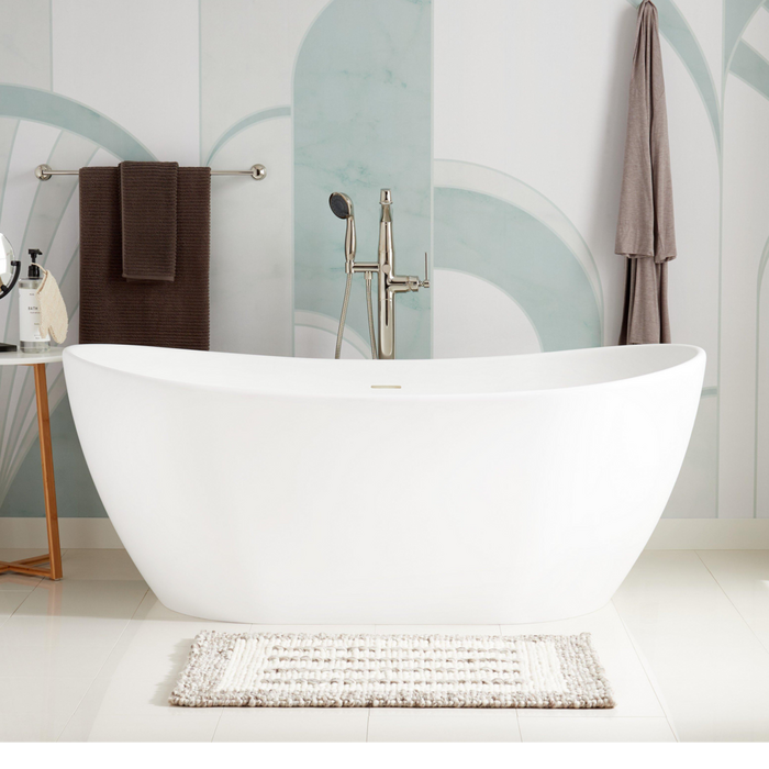 56" Winifred Resin Freestanding Tub