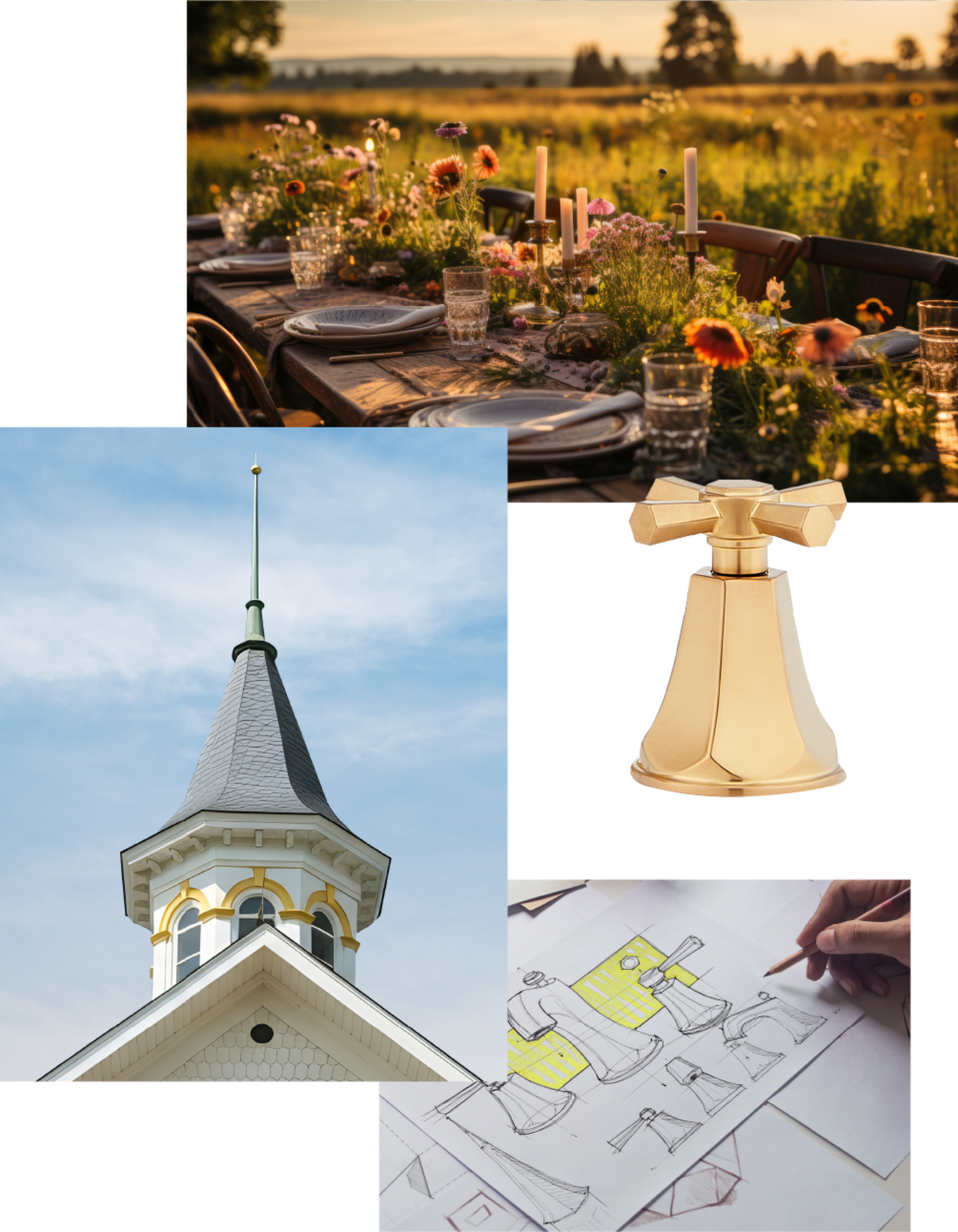 Images of Kentucky Derby, Churchill Downs, Elita Widespread Faucet in Brushed Gold