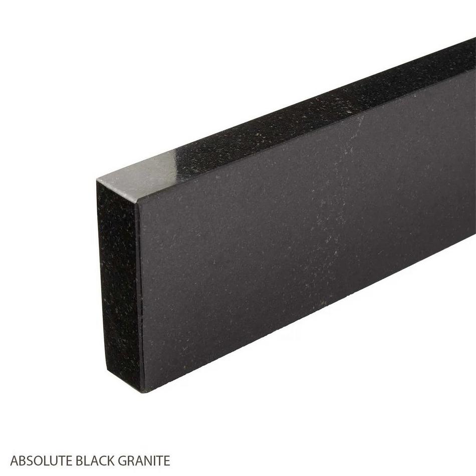 37" Granite Vanity Backsplash - 3cm -  Absolute Black, , large image number 0