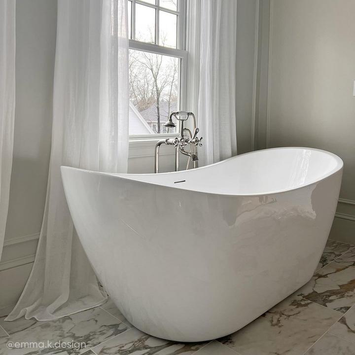 59" Sheba Acrylic Slipper Bathtub