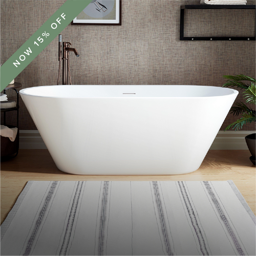 66" Danae Acrylic Freestanding Tub