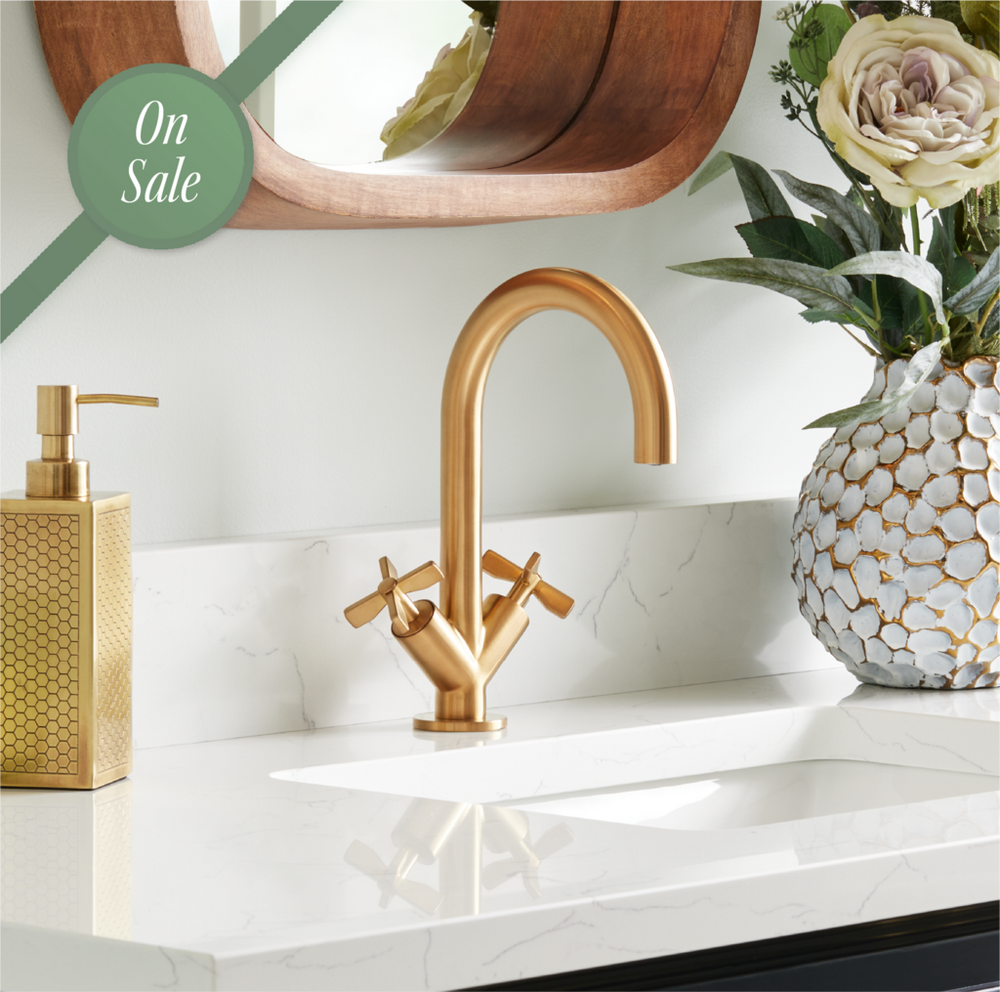 Vassor Single Hole Faucet - Brushed Gold