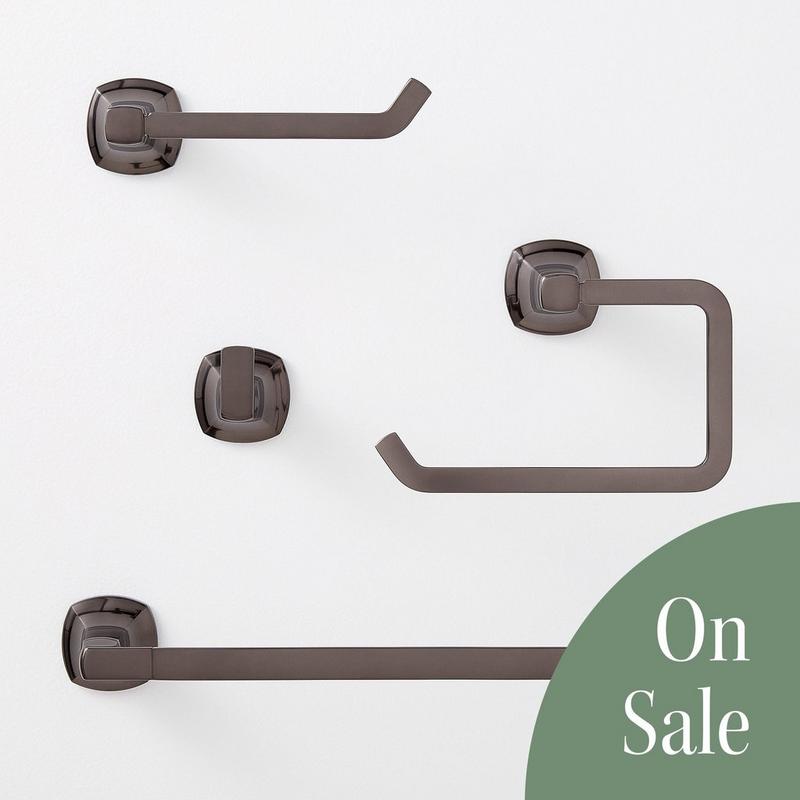 Sefina Bathroom Accessory Collection - Gunmetal