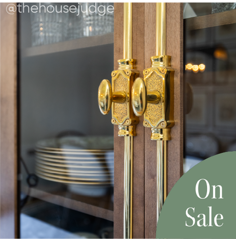 Corabel Brass Cabinet Cremone Bolt - Polished Brass