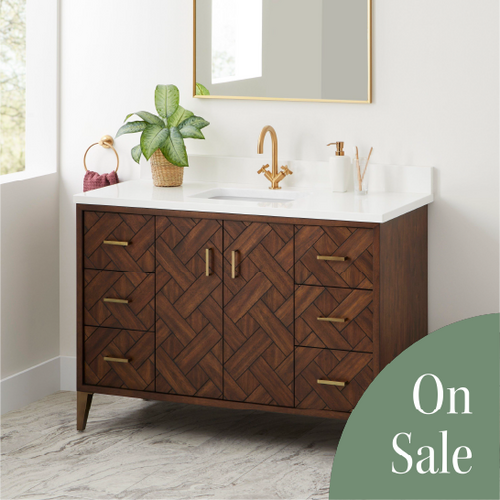 Patzi Vanity with Undermount Sink - Chocolate Bark Brown