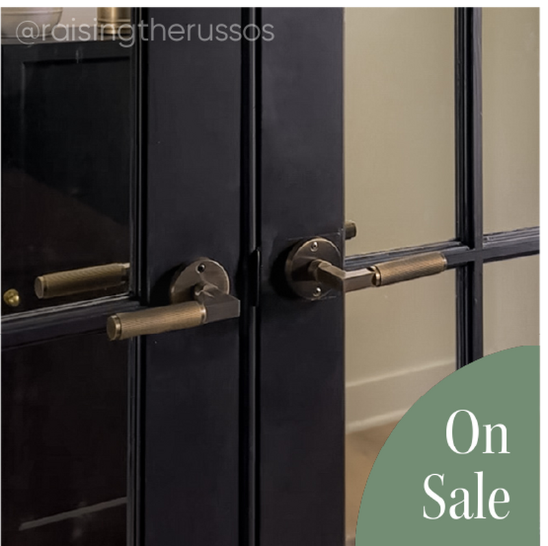 Satcher Brass Privacy Interior Door Set