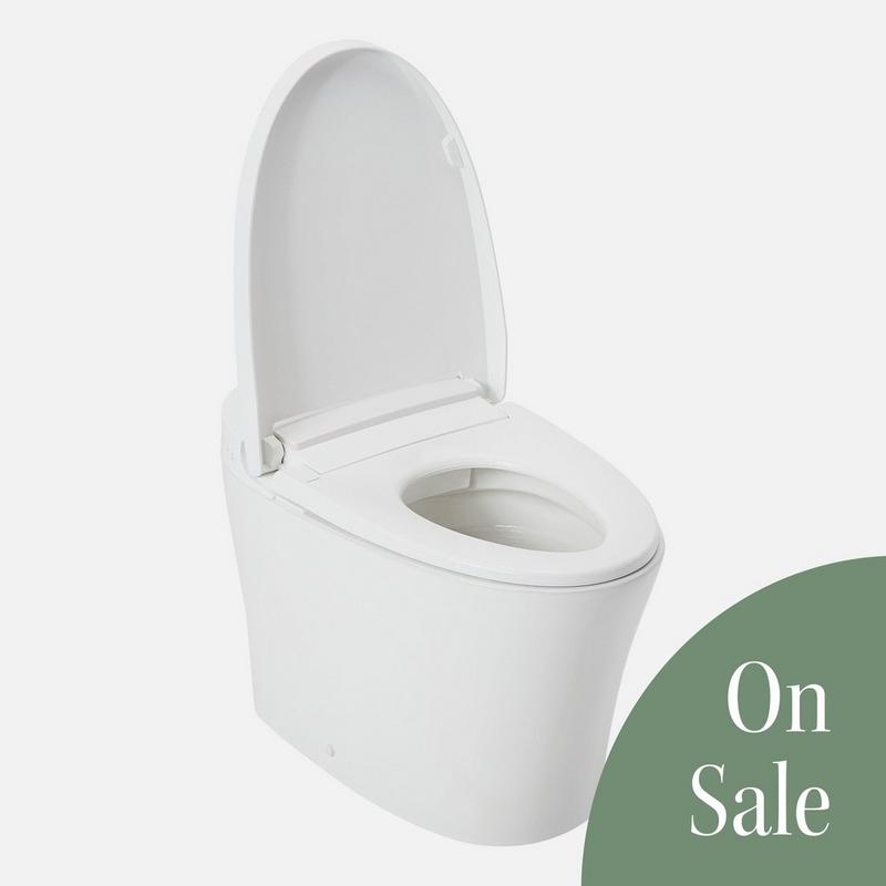 Narelle One-Piece Elongated Tankless Battery Operated Toilet