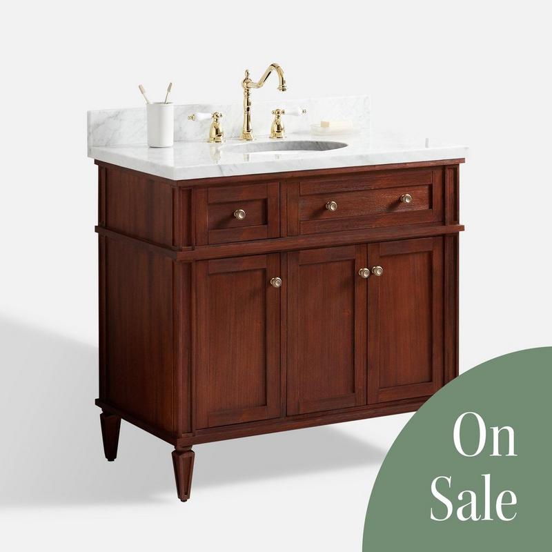 Elmdale Vanity for Undermount Sink - Antique Brown