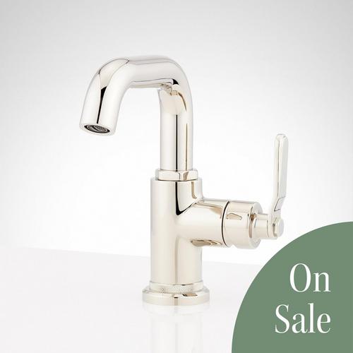 Gunther Single-Hole Bathroom Faucet - Polished Nickel