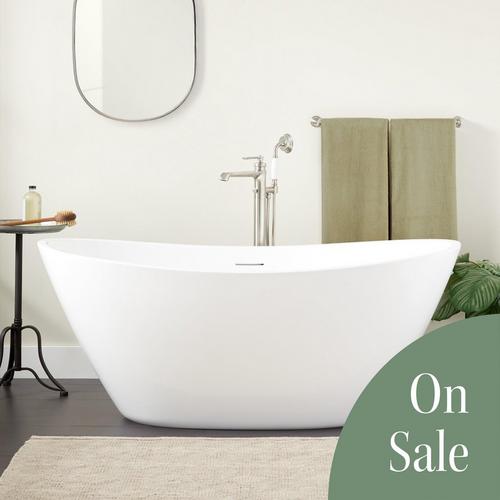 66" Treece Acrylic Freestanding Tub