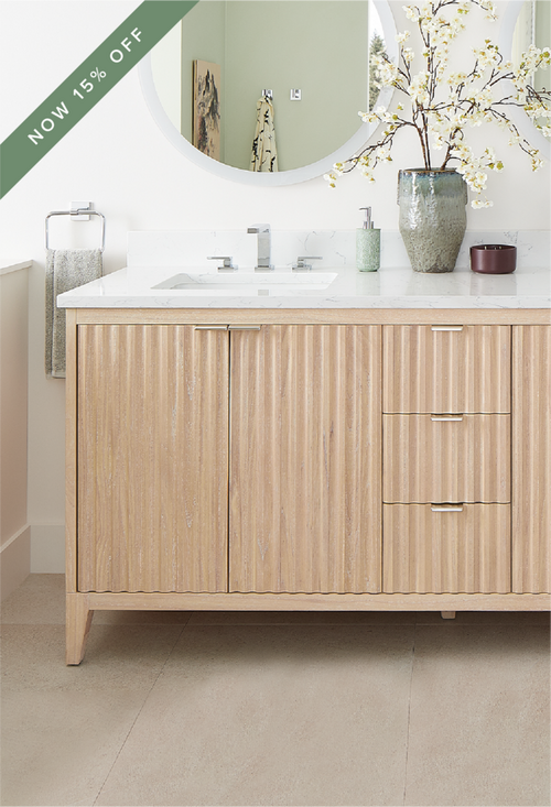 72" Bayliss Vanity in Stoneware White