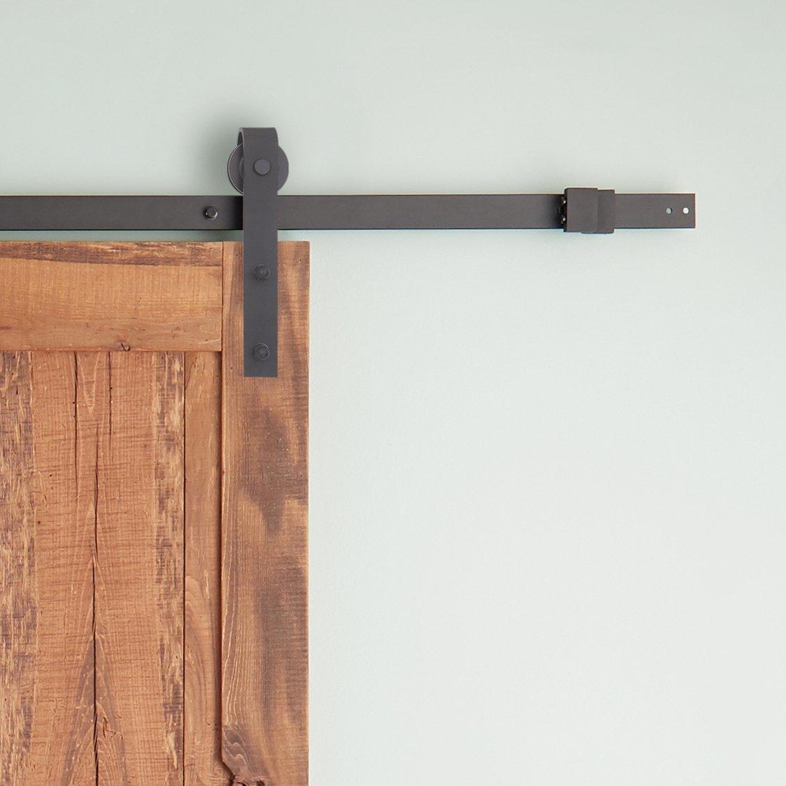 Hal Barn Door - Second Door Kit - Bent Strap in Black