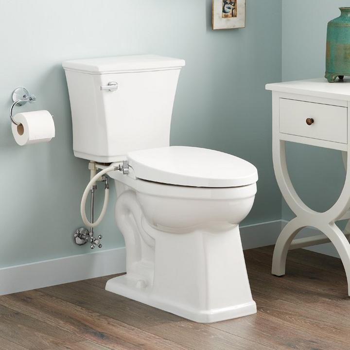 bathroom with porcelain toilet