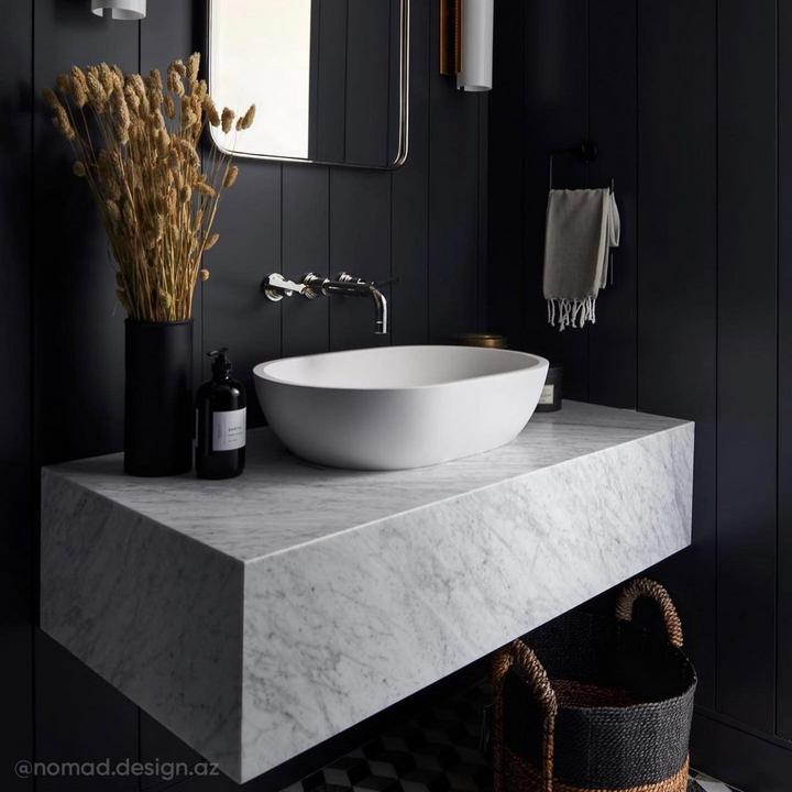 Atria Matte Solid Surface Vessel Bathroom Sink