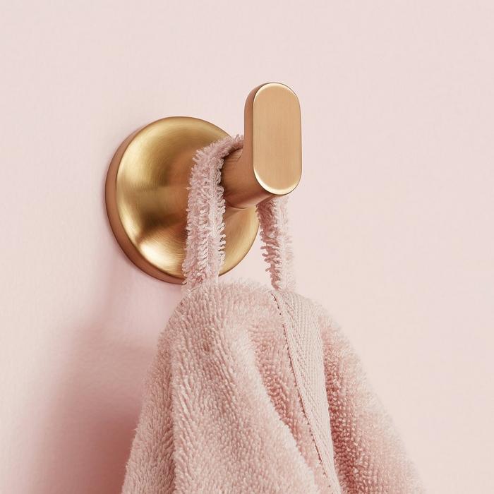 Lentz Robe Hook in Brushed Gold