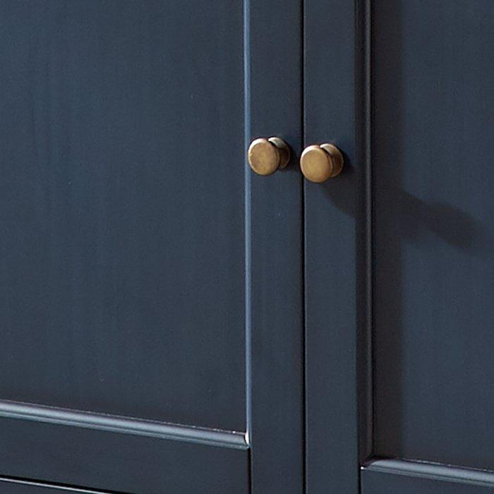 Closeup of 30" Keller Mahogany Vanity in Vintage Navy Blue