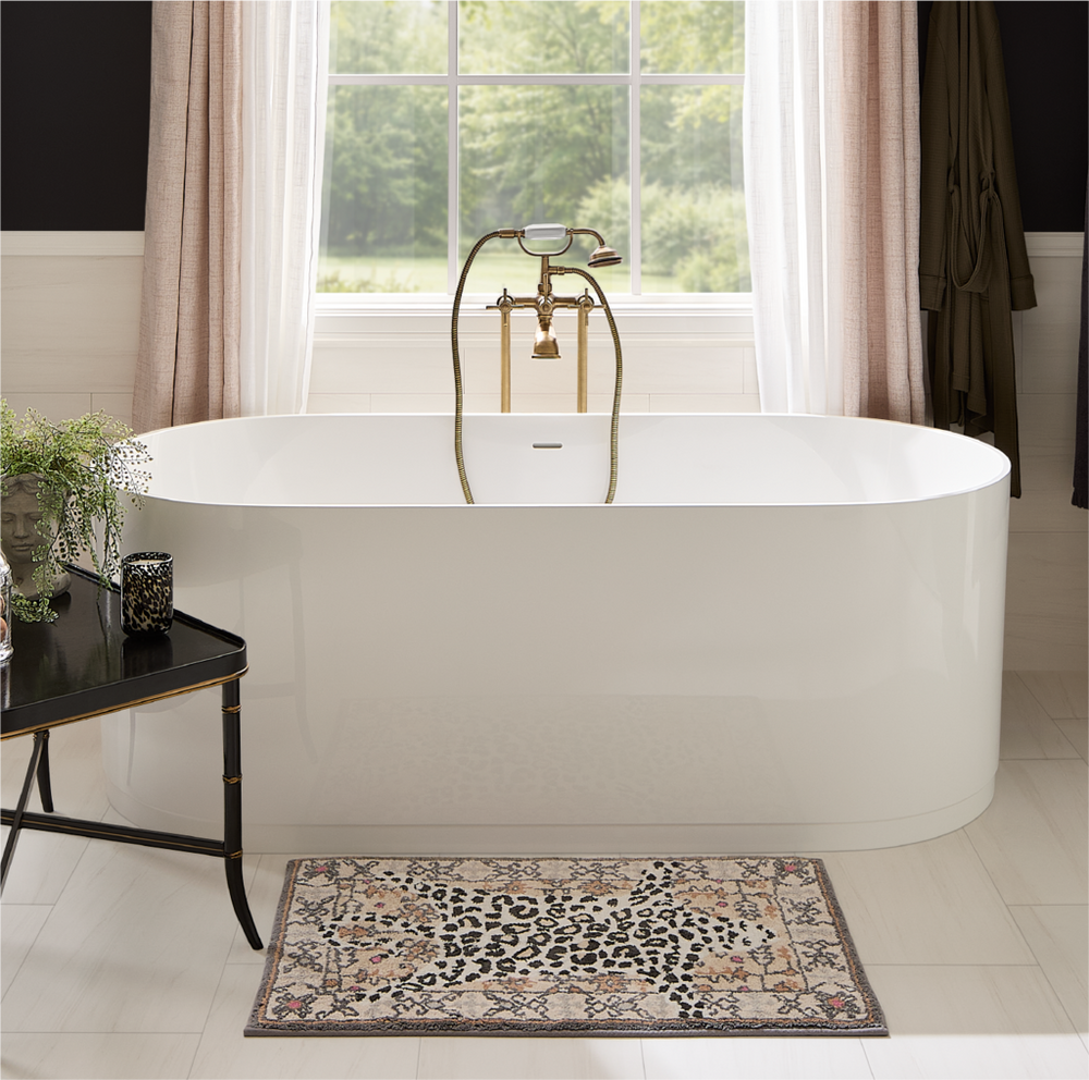 66" Lolani Solid Surface Freestanding Tub