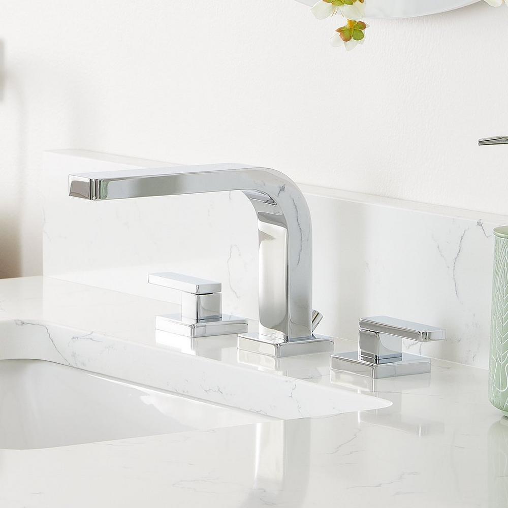 Hibiscus Widespread Bathroom Faucet in Chrome