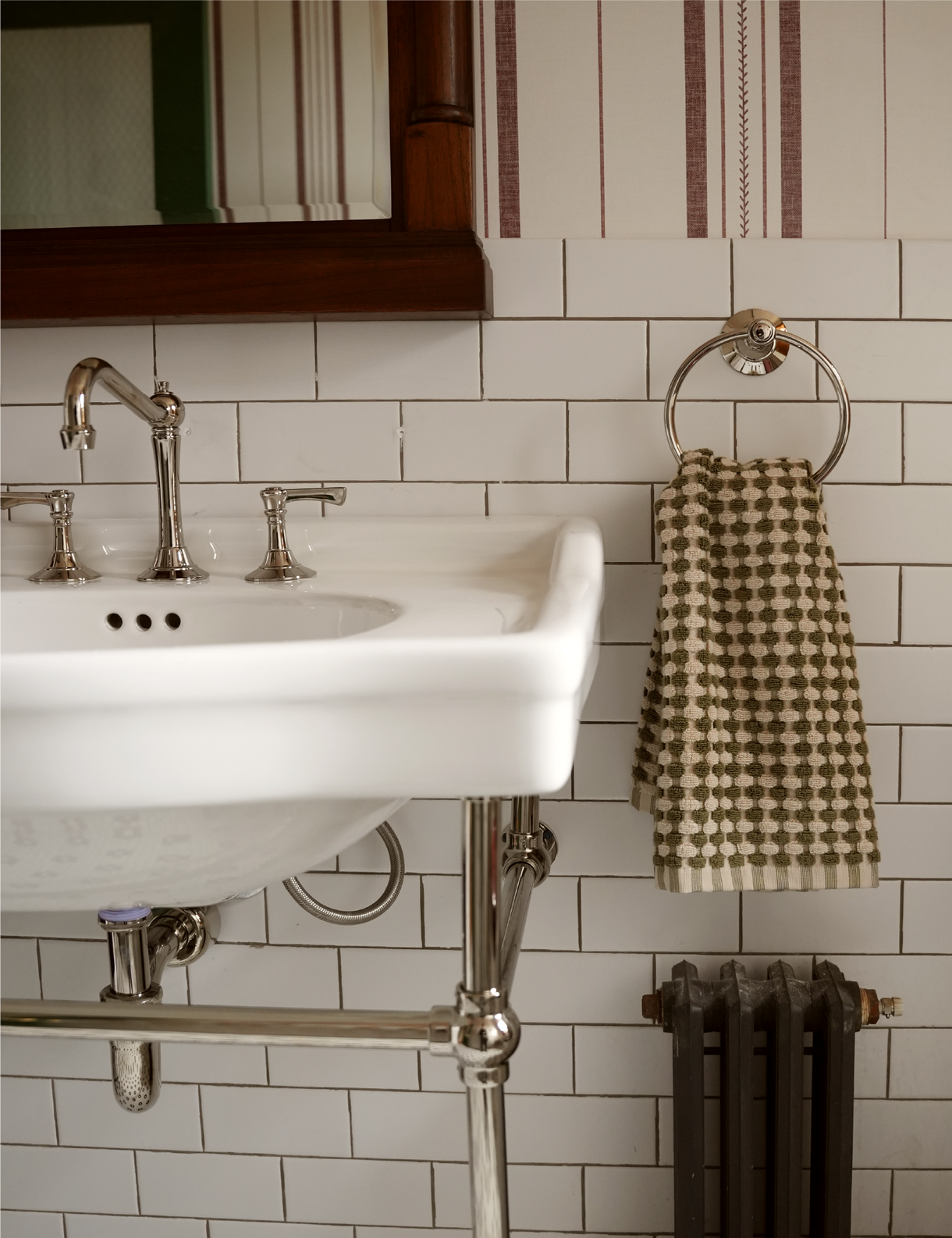 Cierra Console Sink, Marceau Bathroom Collection in Polished Nickel