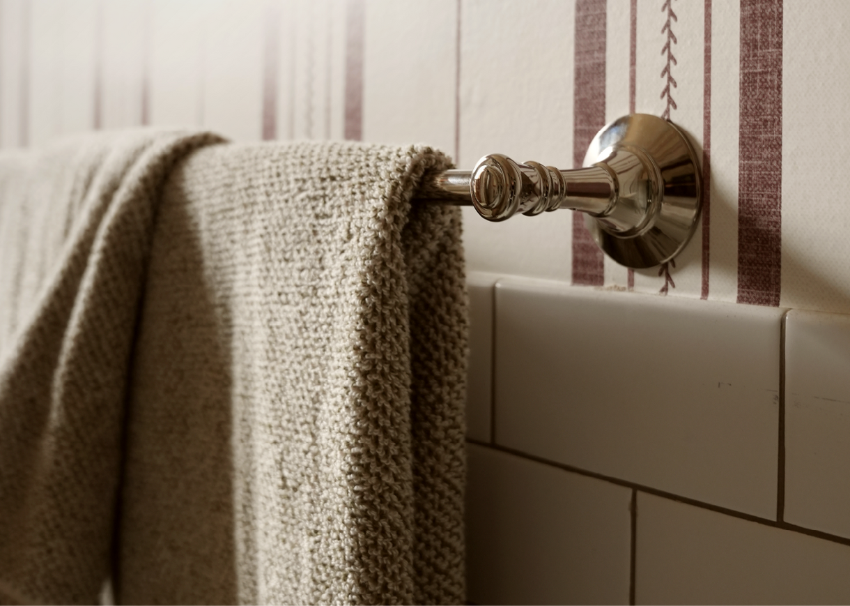 Marceau Towel Bar - Polished Nickel
