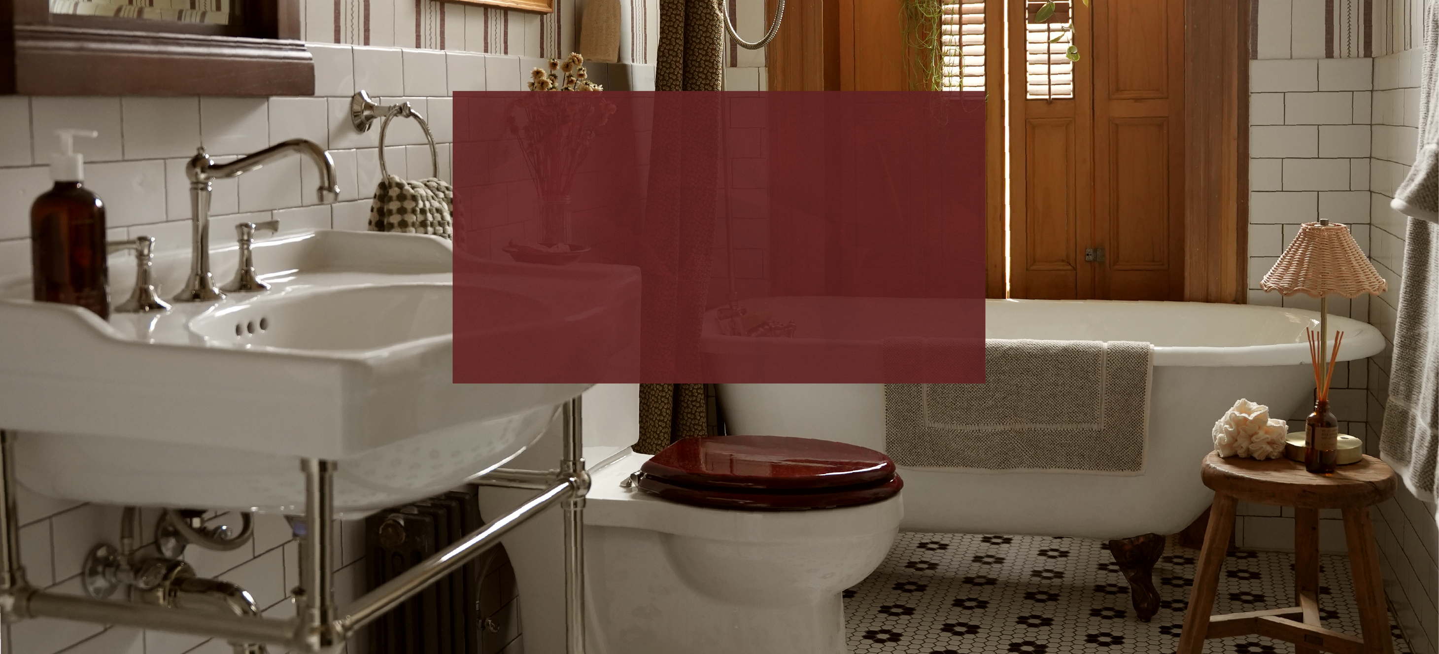 Brownstone Boys Bathroom - Cierra Console Sink, Marceau Bathroom Collection in Polished Nickel, Luxury Mahogany Toilet Seat