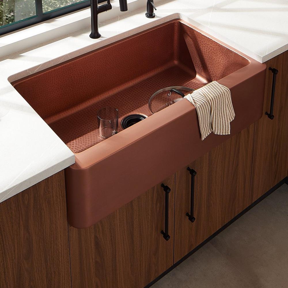 36" Raina Copper Farmhouse Sink